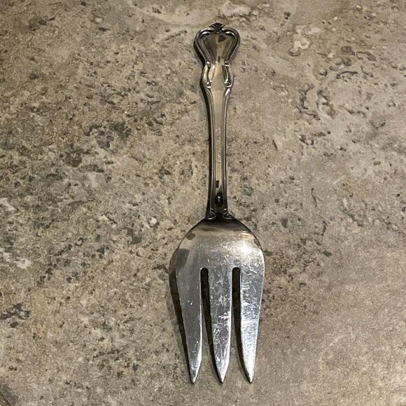 Reed & Barton Rebacraft Stainless La Femme Serving Meat Fork 8.5" Discontinued - Picture 5 of 8